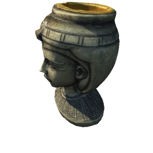 Egyptian head Low Poly